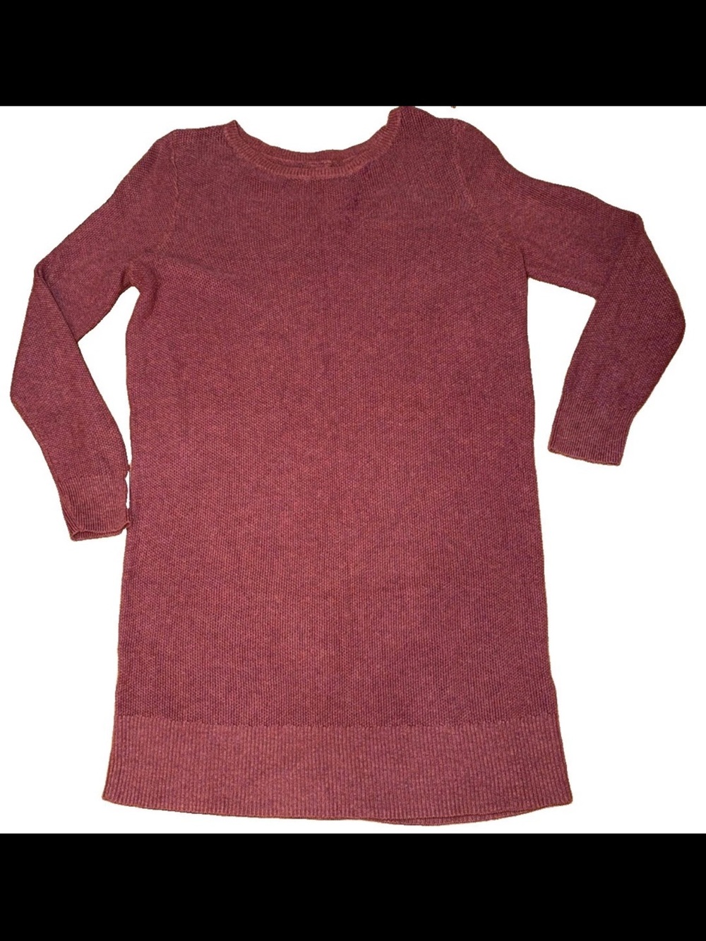 American Eagle Cozy Ribbed Sweater Dress Maroon Wine Burgundy Knit XXL 2XL